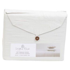 WILLOW ROAD Cotton Sateen Sheet Set